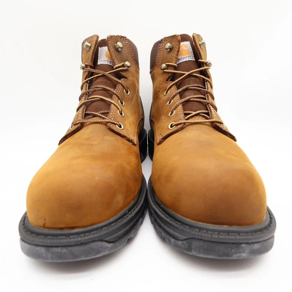 Carhartt Ironwood Work Boots Mens 9.5 M Brown Leather Alloy Toe Waterproof NWT